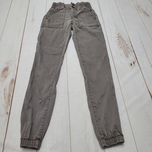 American Eagle jogger utility pants brown 2 long elastic - Picture 1 of 9